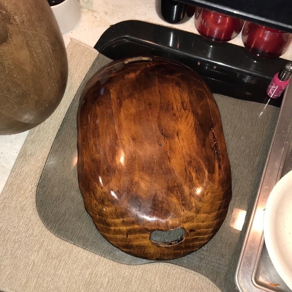 Mexican Batea Decorative Tray Console Wood Tray Hand Painted In Mexico 2 Handles - Picture 3 of 11